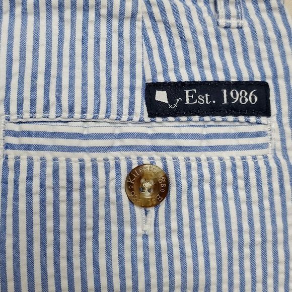 #43 Kitestrings by Hartstrings 4 seersucker shorts adjustable elastic waist - Picture 3 of 4